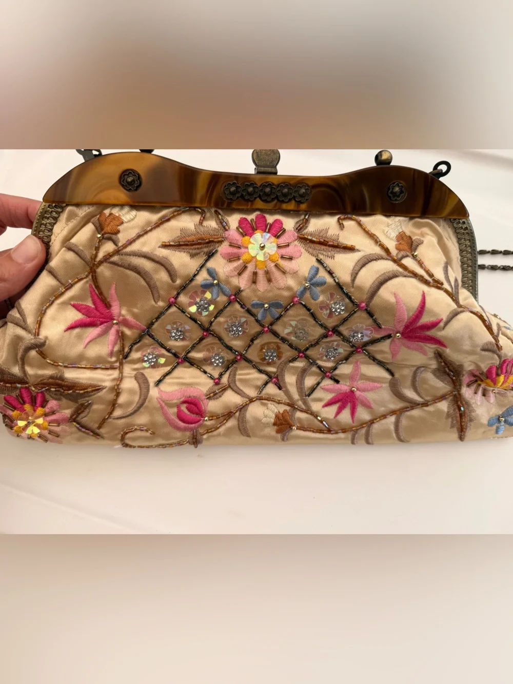Victorian style beaded purse